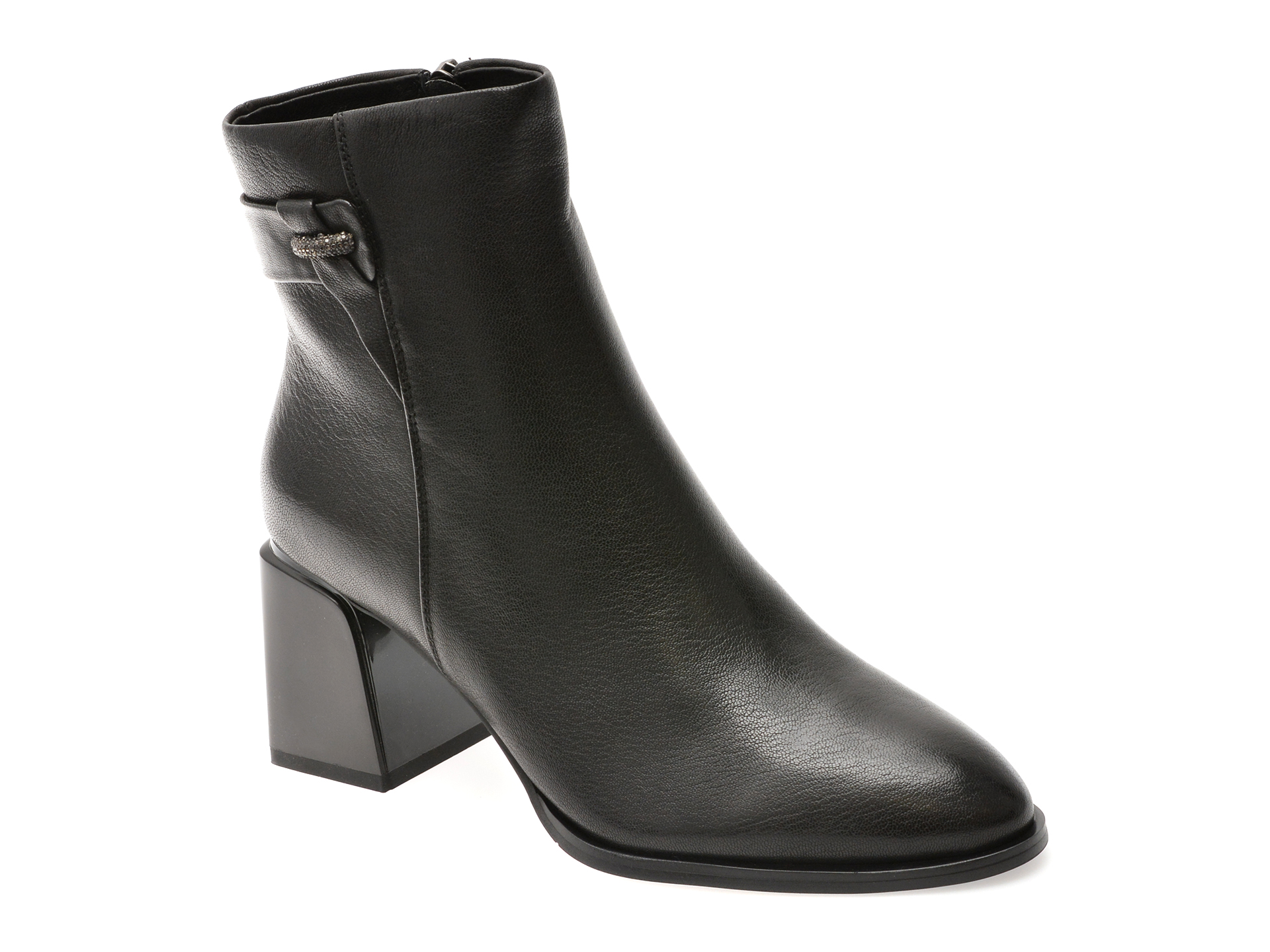 Botine EPICA negre, 4F5133, din piele naturala