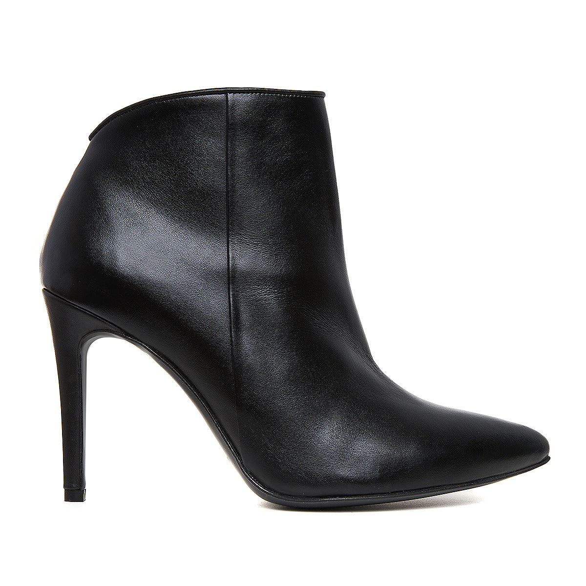 Botine Sara Piele Naturala, Neagra - 34 / 6.5 cm