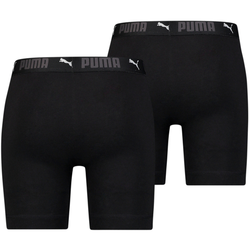 Boxeri barbati Puma Sport Cotton Long Boxer 2p Black 93552301 - poza 2