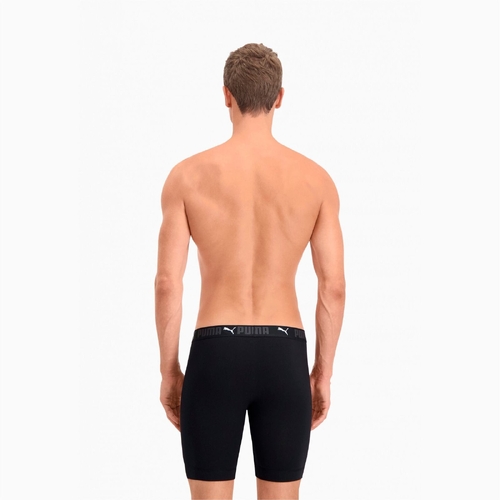 Boxeri barbati Puma Sport Cotton Long Boxer 2p Black 93552301 - poza 4