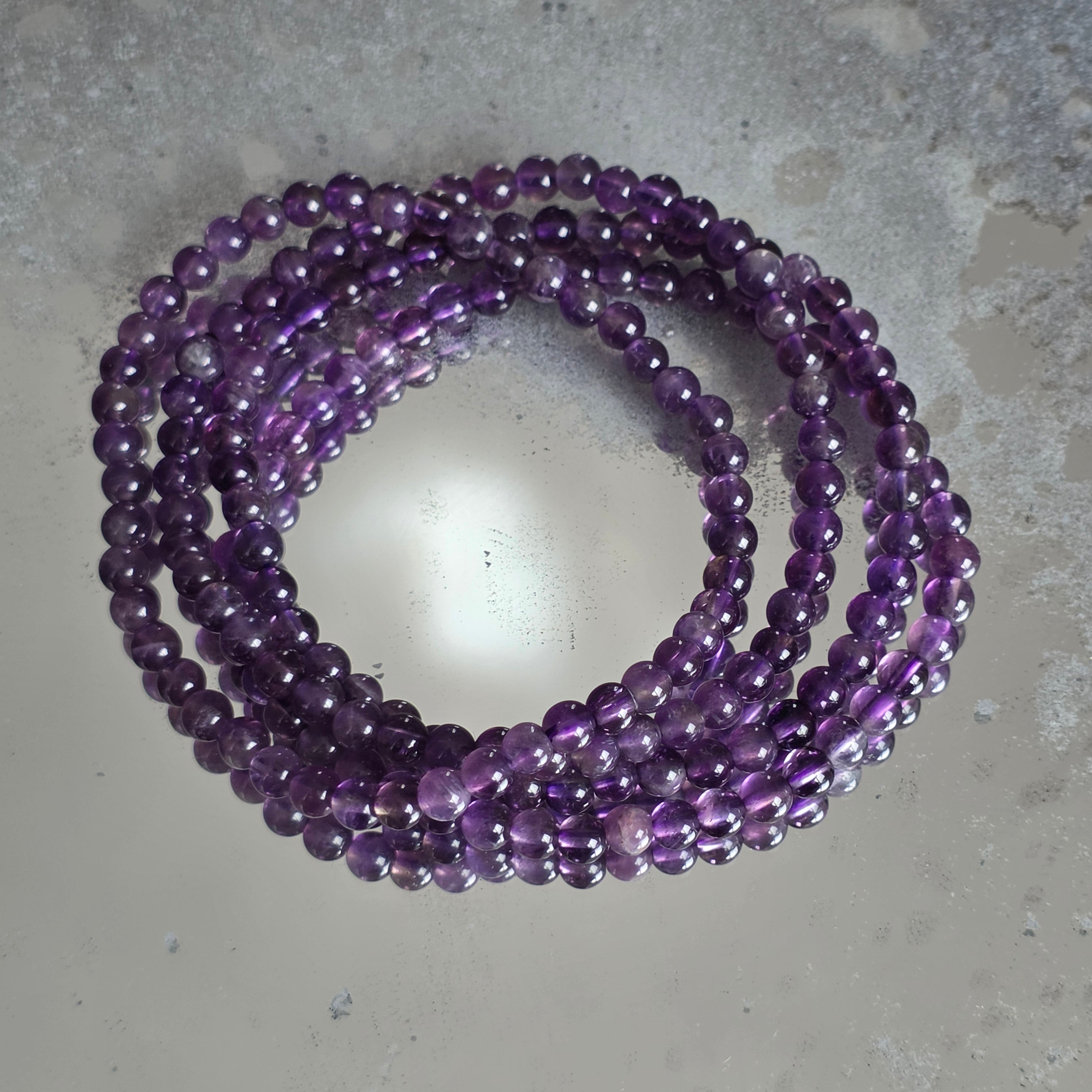 Bratara ametist 4-5 mm