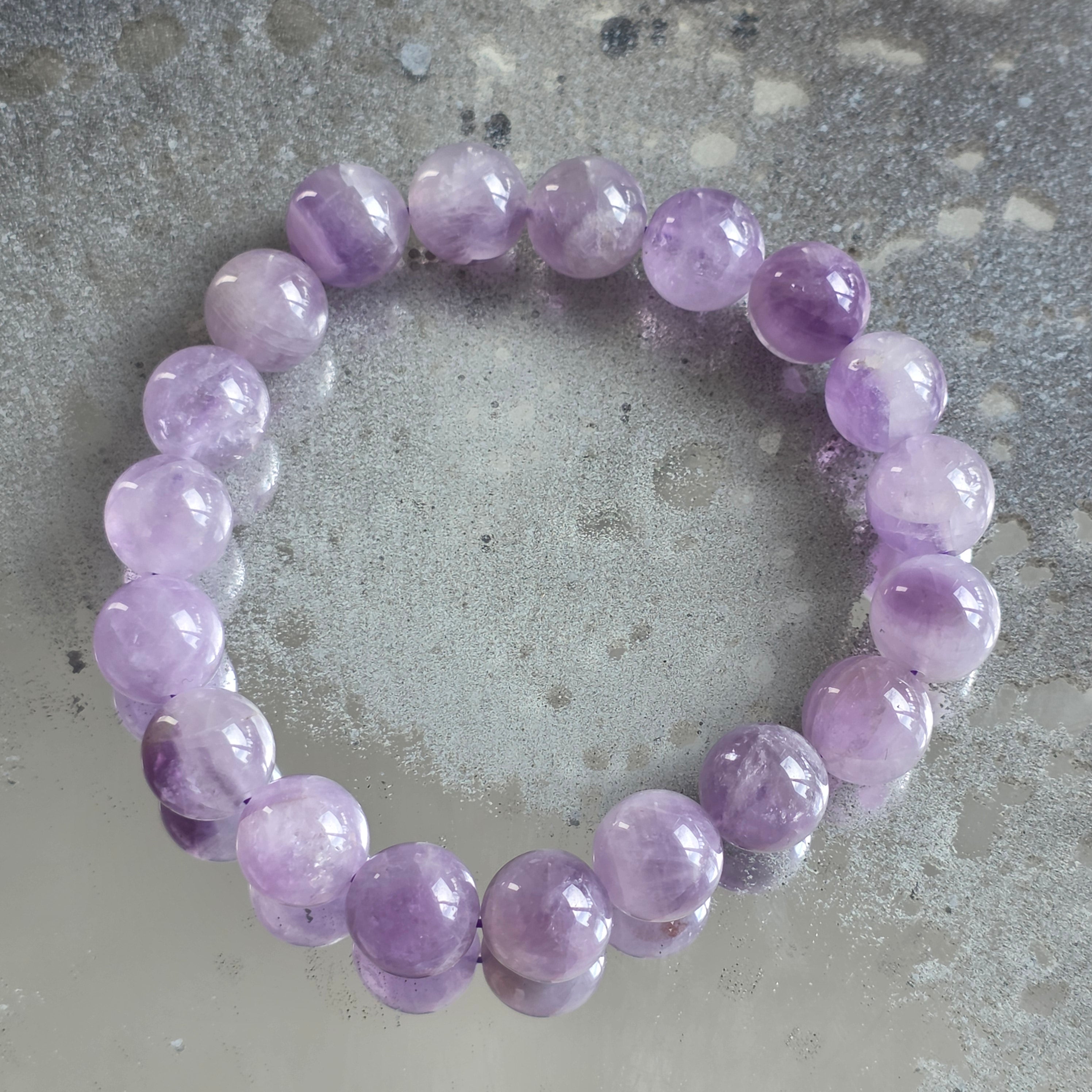 Bratara ametist lavanda 10-11 mm