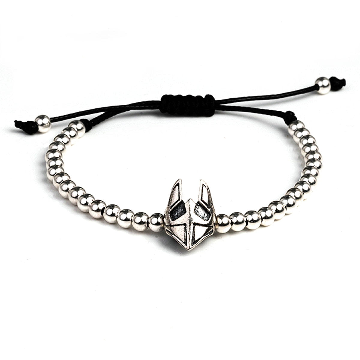 Bratara argint Greta Otto-Silver Mask, ajustabila, handmade