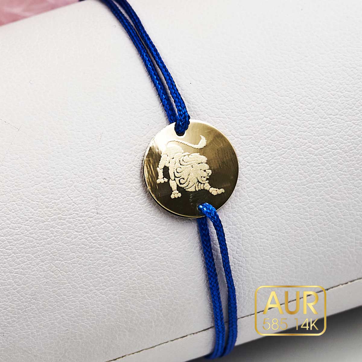 Bratara banut Aur 14k-personalizat zodie