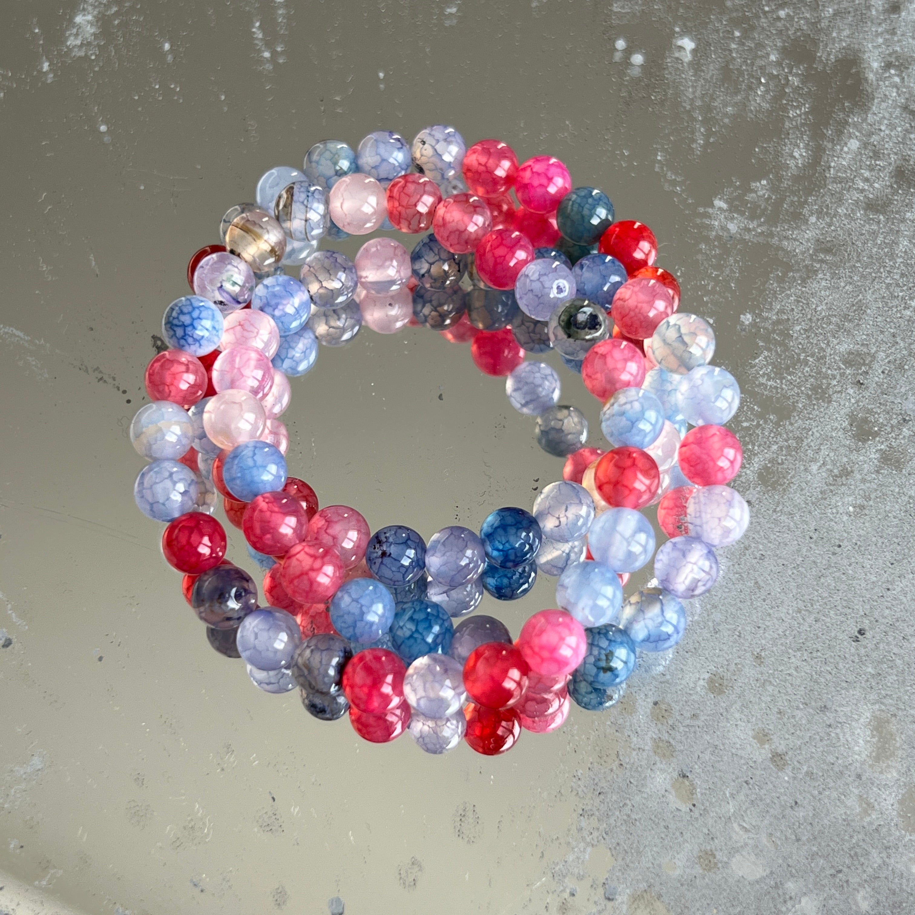 Bratara copii agat mix | Blue & Pink