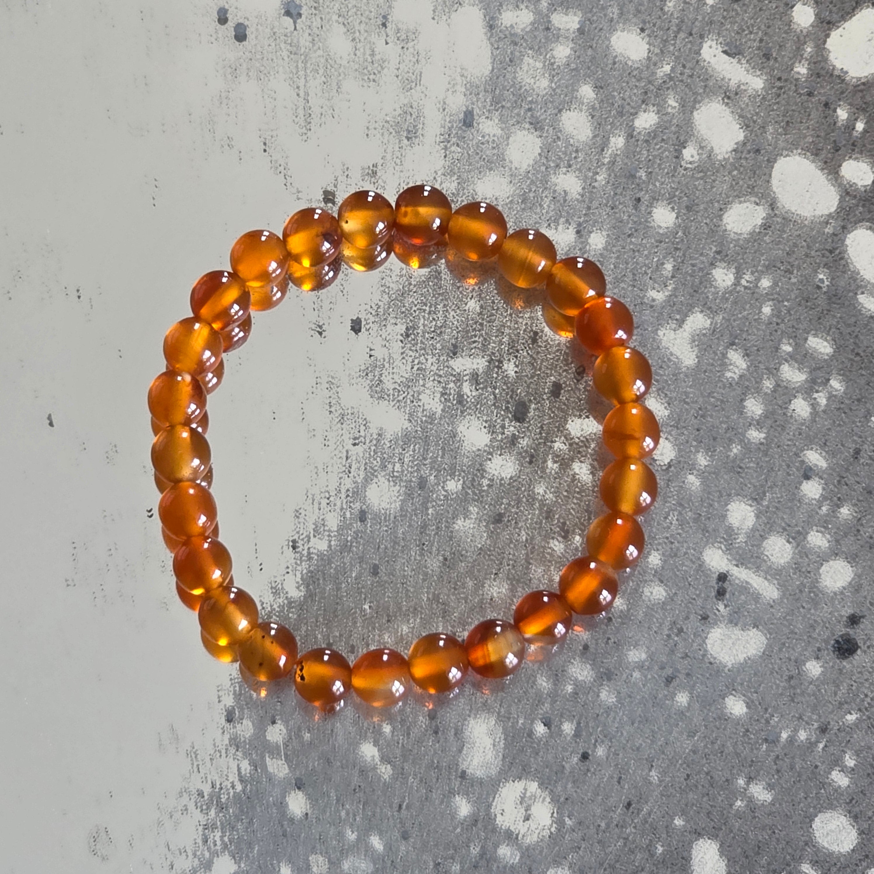 Bratara copii carneol 6 mm