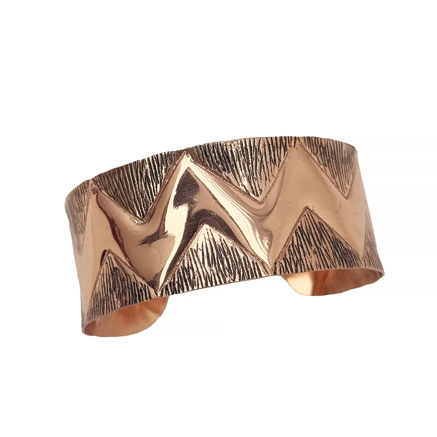 Bratara cupru ZigZag # 10
