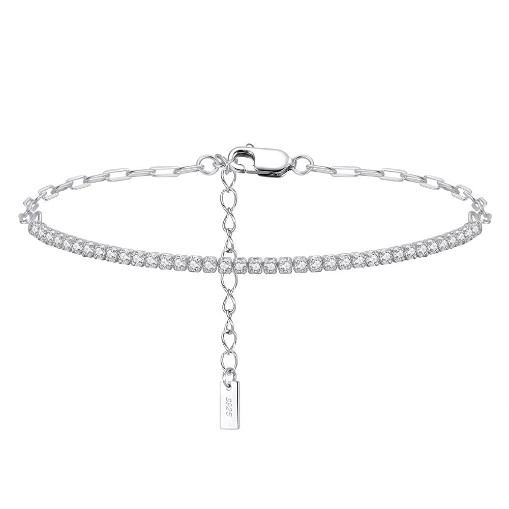 Bratara din argint 925 pentru dama, JW1752, model tennis, placata cu rodiu - poza 1