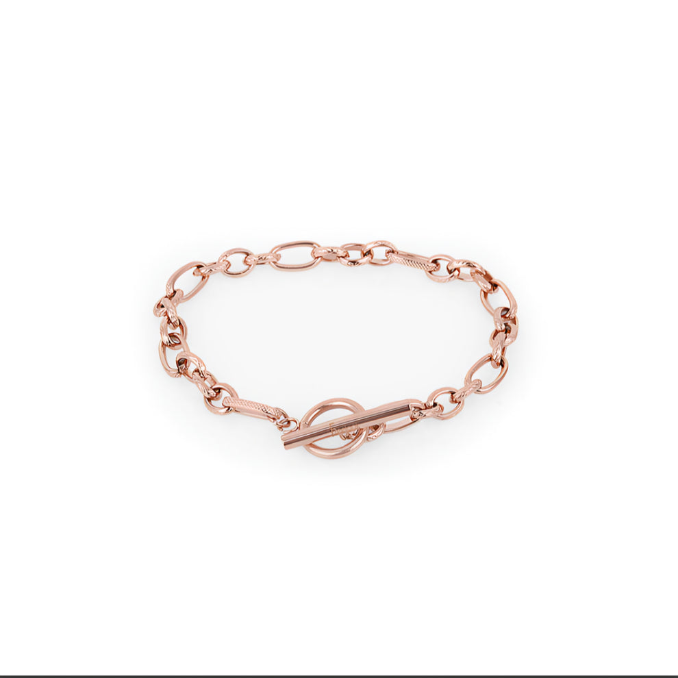 Brățară din Oțel Inoxidabil cu Design Modern - Rose Gold