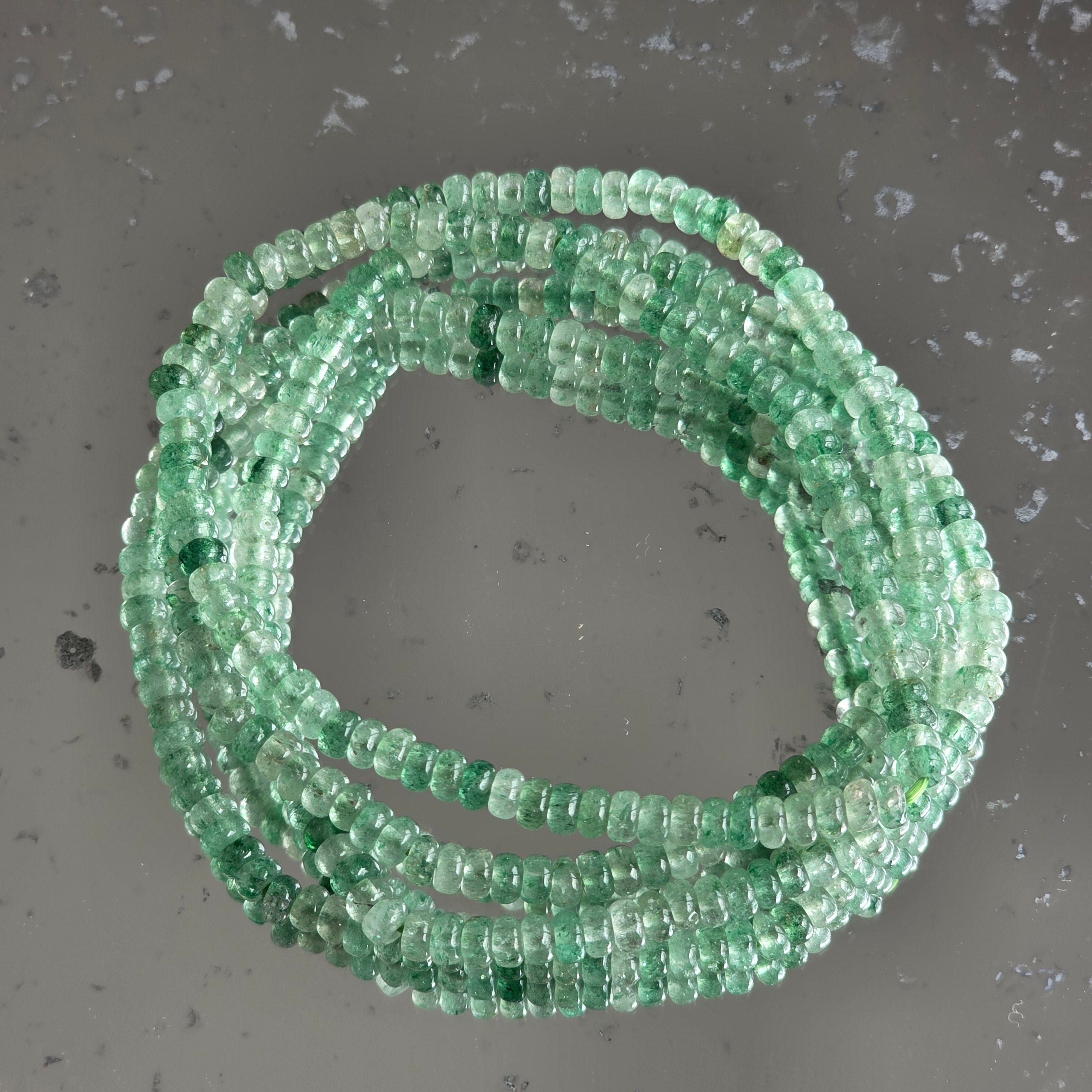 Bratara discuri aventurin verde 3 mm