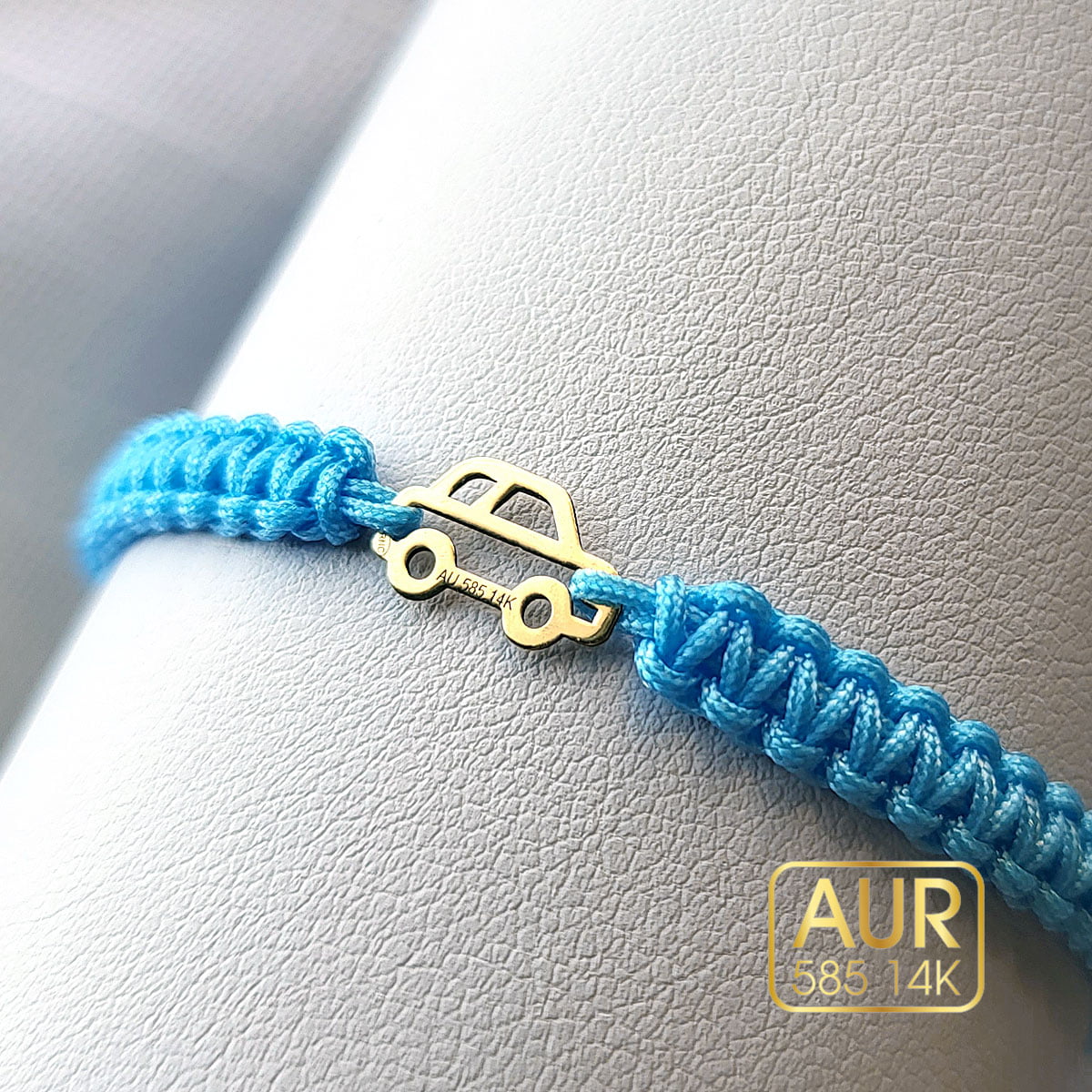 Bratara Masinuta Aur 14K - Snur impletit