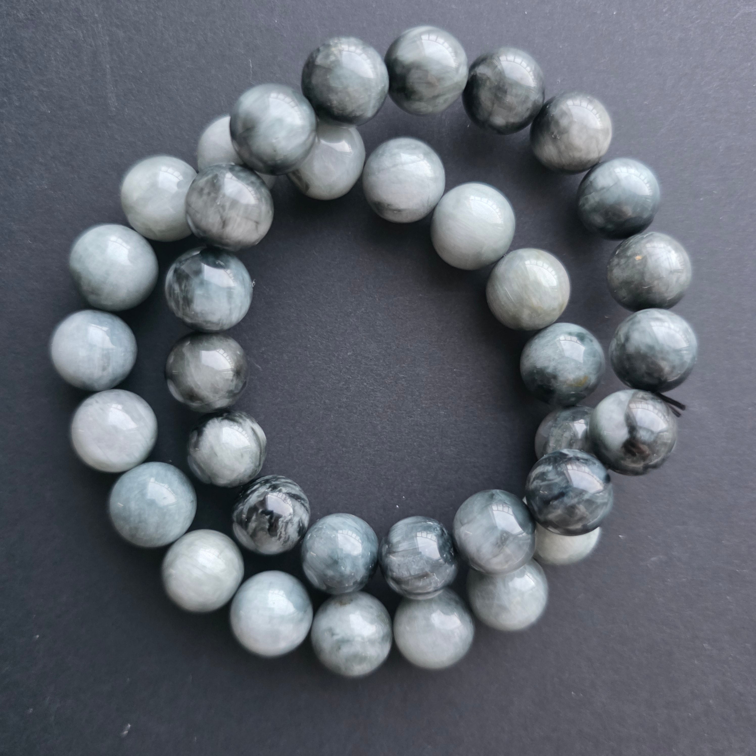 Bratara ochi de tigru gri 11-12 mm