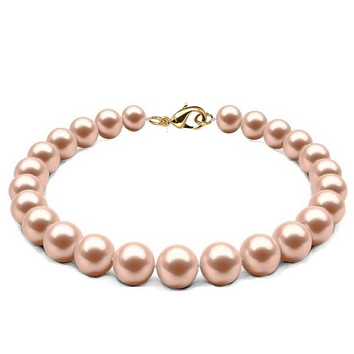 Bratara Perle Naturale Lavanda 7-8 mm cu Inchizatoare Aur Galben 14K KASKADDA