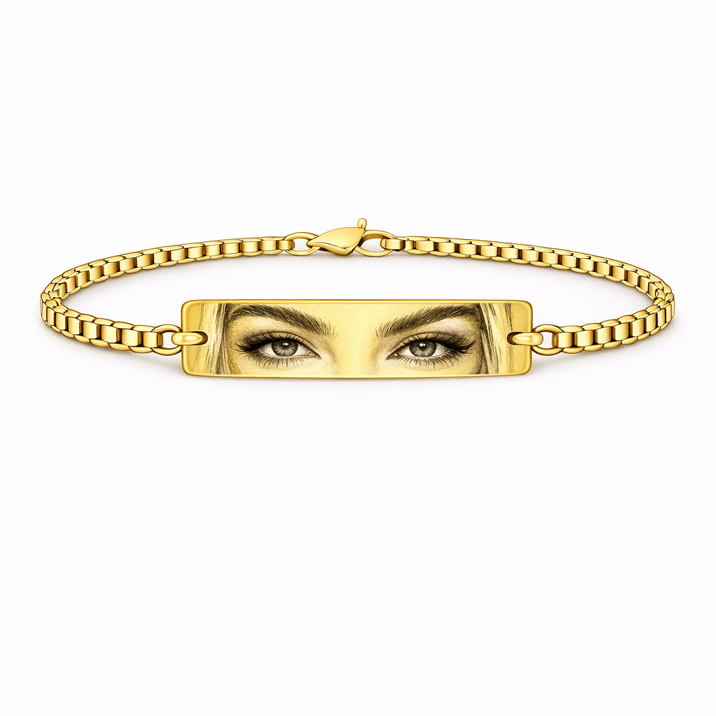 Bratara Personalizata Eyes cu Aur