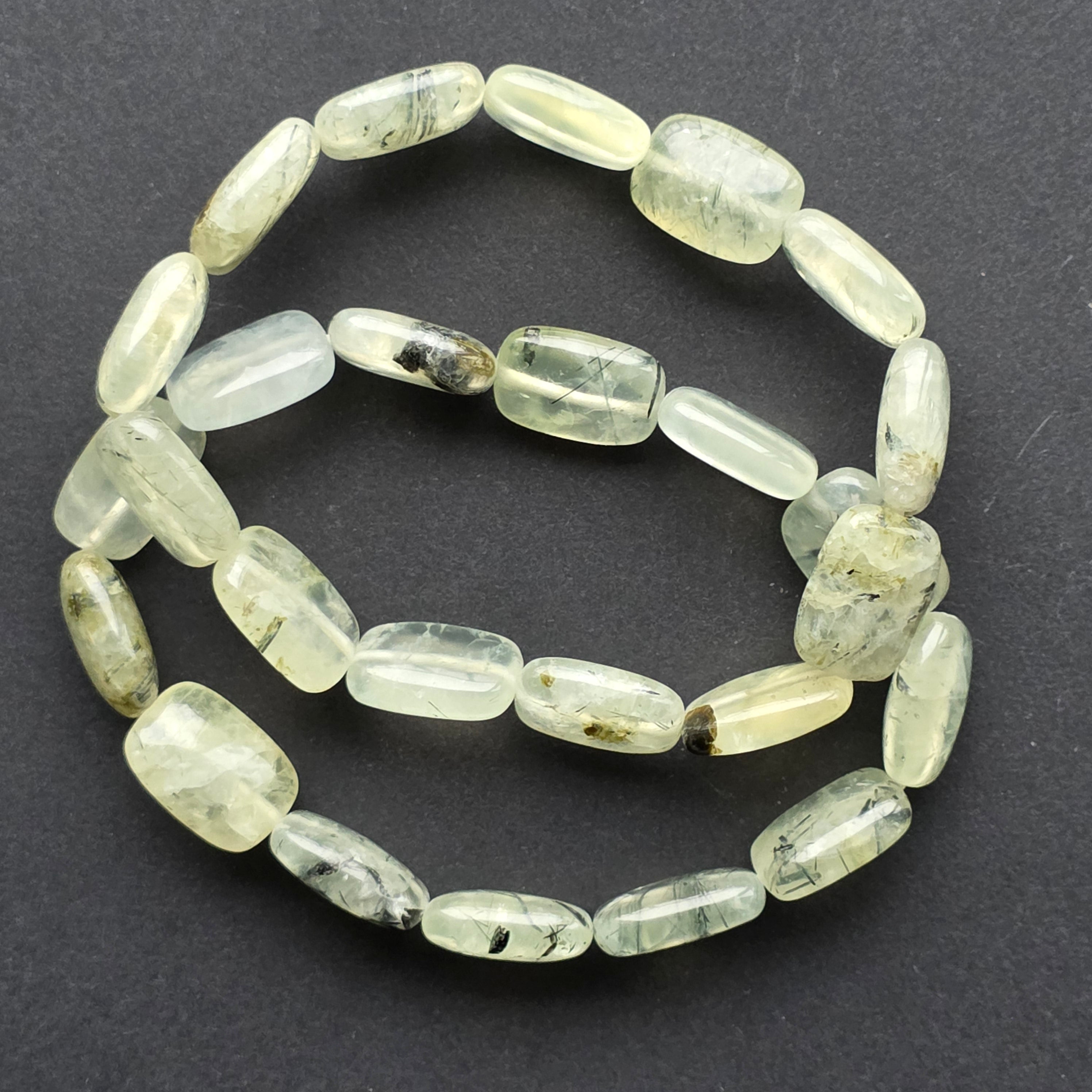 Brățară prehnit discuri rotunde 10x14x5mm