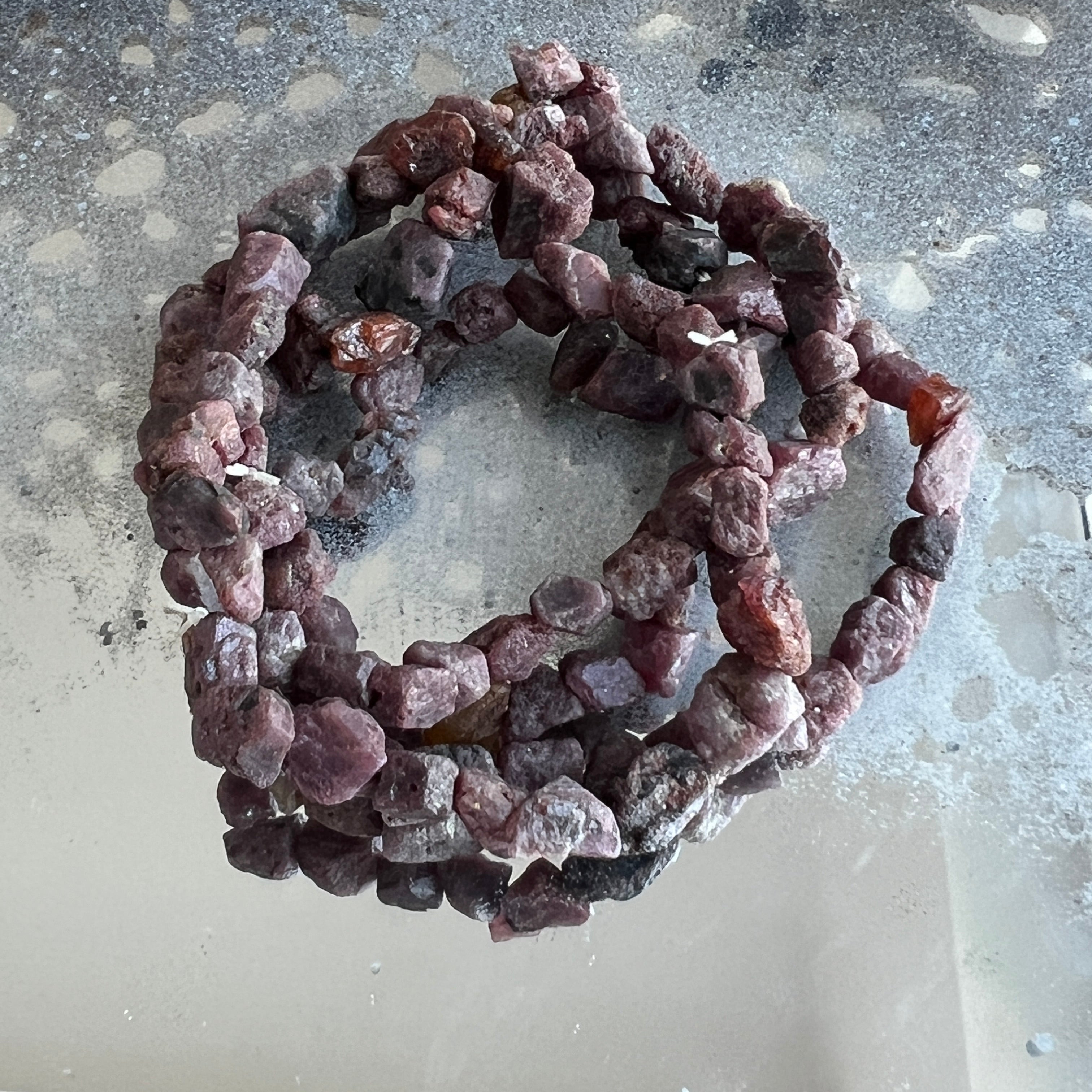 Bratara rubin brut 6 mm
