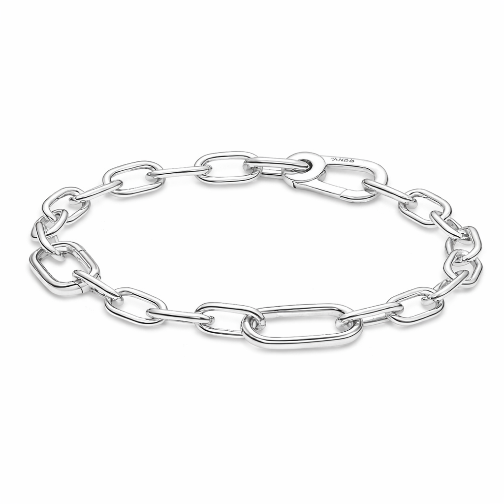 Bratara tip lanț cu Verigi mici Cu Argint - 16 CM