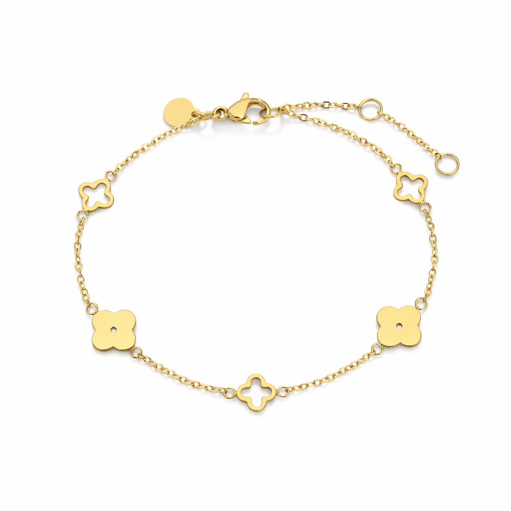 Bratara Trifoi Placata cu Aur 18k