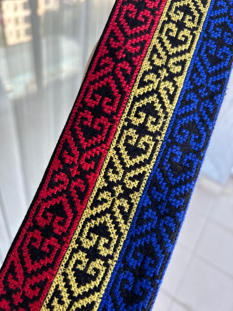 Brâu tradițional bărbați TM624 - tricolor