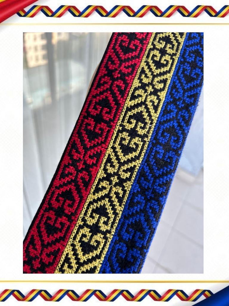 Brâu tradițional copii tricolor TM778
