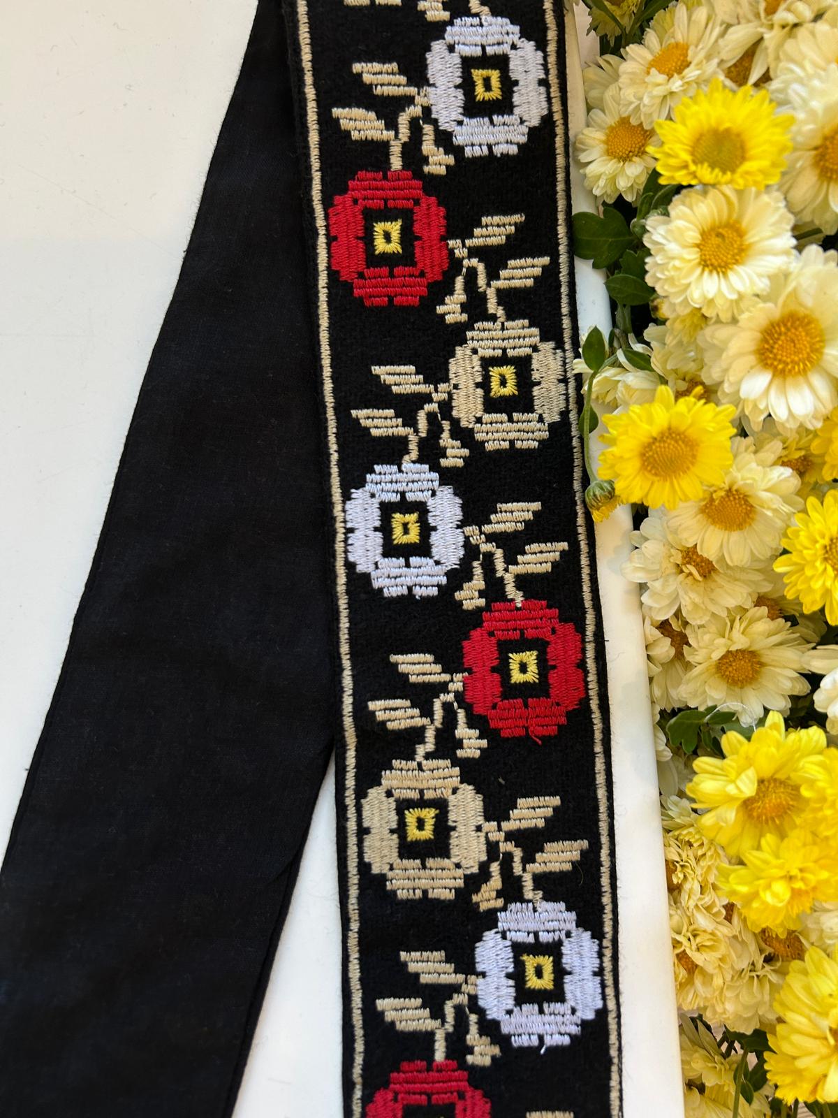 Brâu tradițional femei TM1437 - motive florale