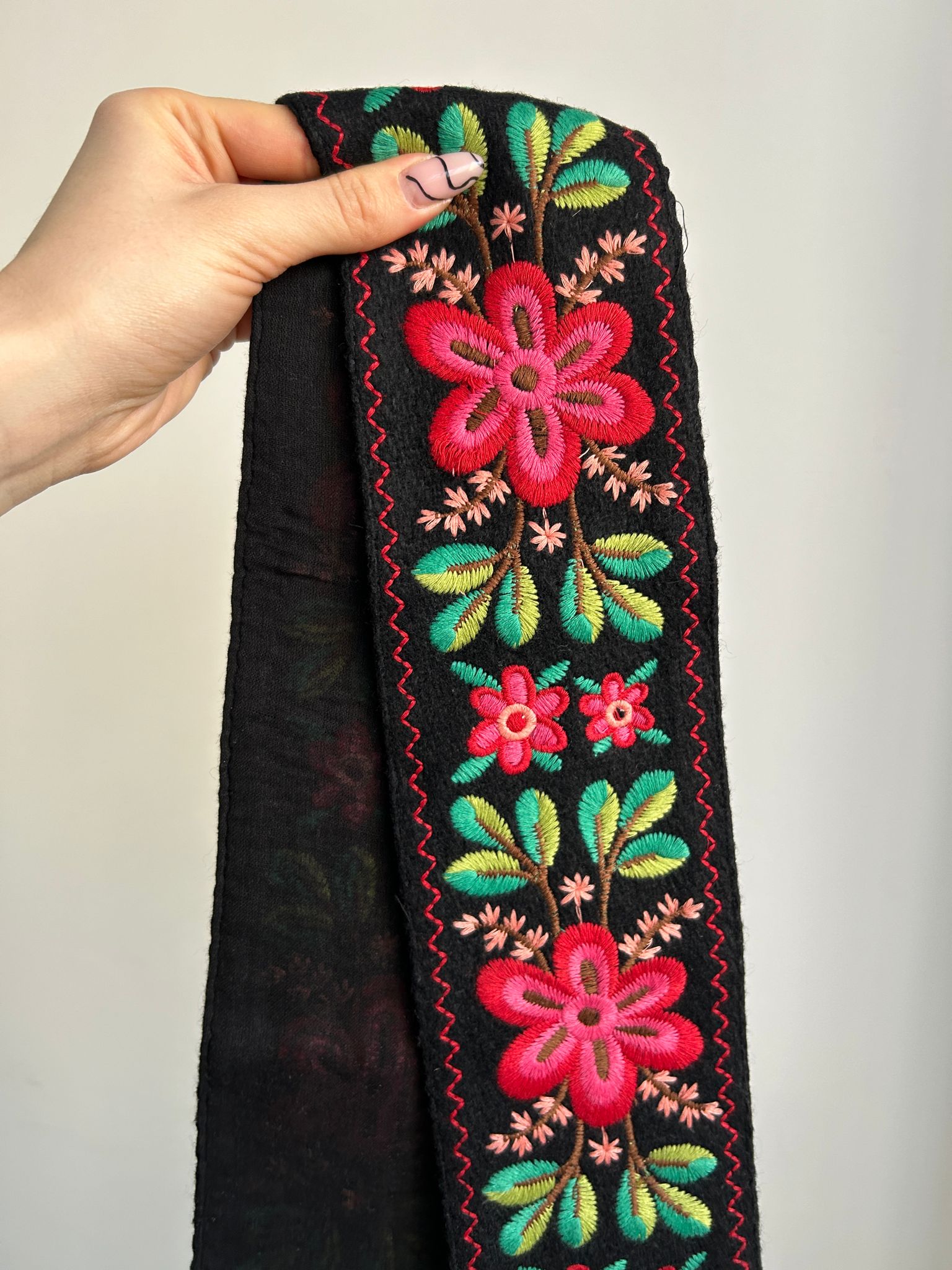Brâu tradițional femei TM1665 - motive florale