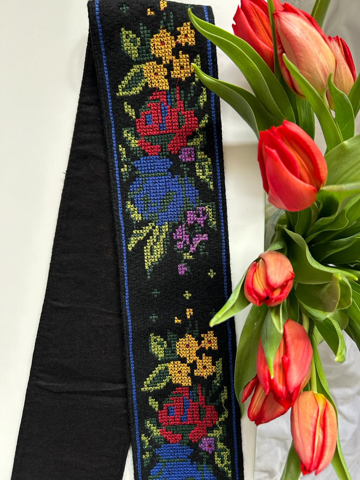Brâu tradițional femei TM1667 *motive florale*
