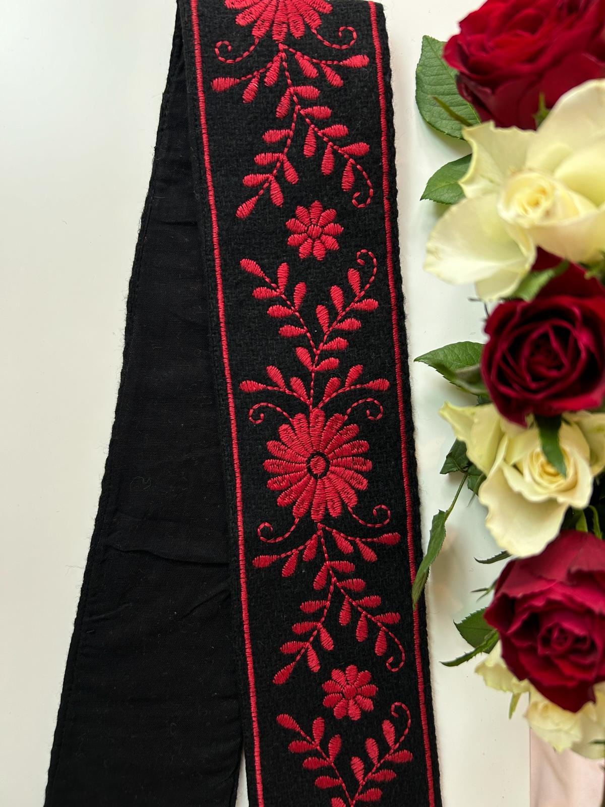Brâu tradițional femei TM470 *motive florale*