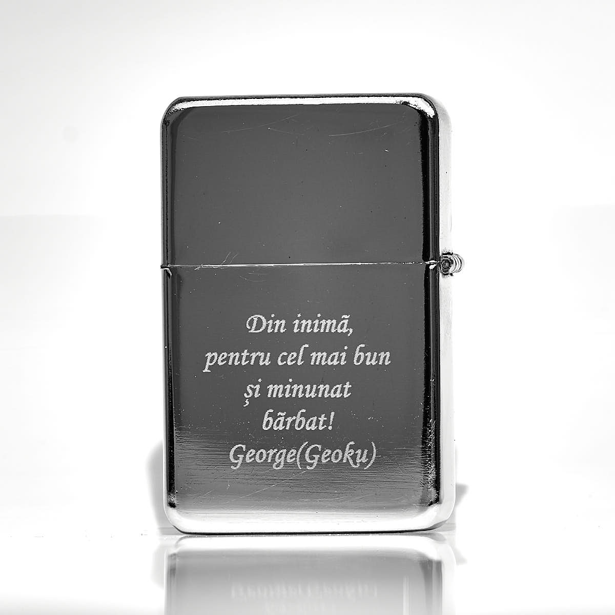 Bricheta metalica personalizata Gravata cu mesaj