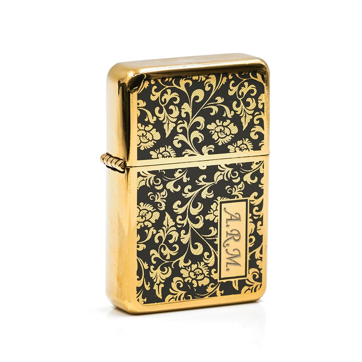Bricheta personalizata prin gravura-Black Flourish