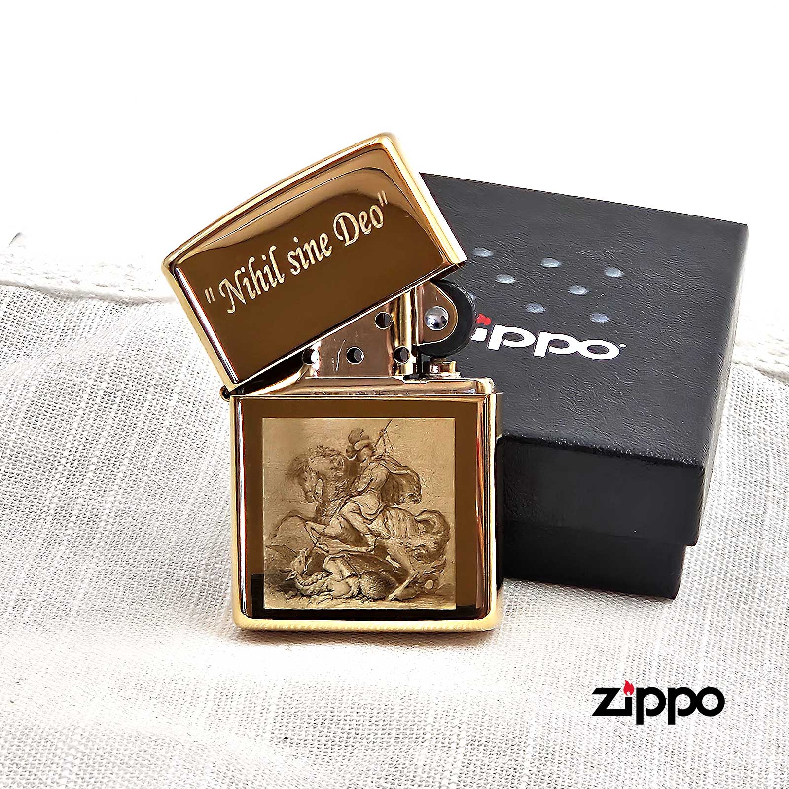 Bricheta personalizata Zippo-Solid Brass