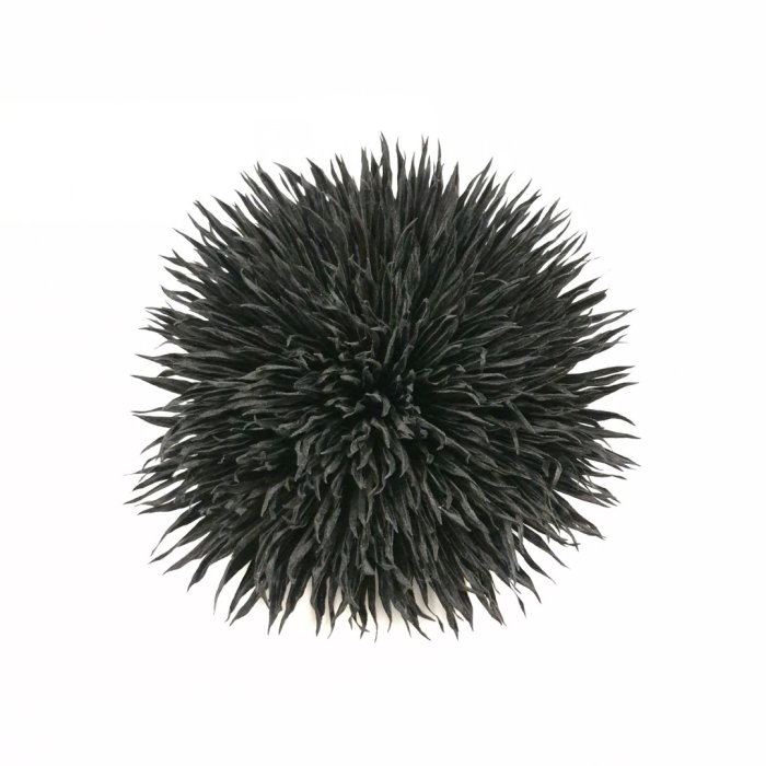 Brosa dama floare volumetrica bej neagra