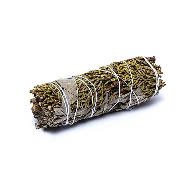 Buchet de salvie albă cu ienupăr