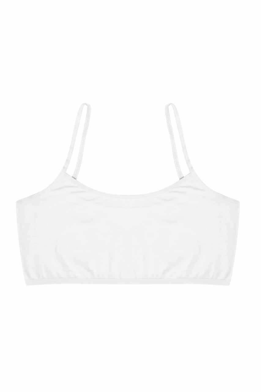 Bustiera din bumbac pentru dama, 46722, Alb - poza 3