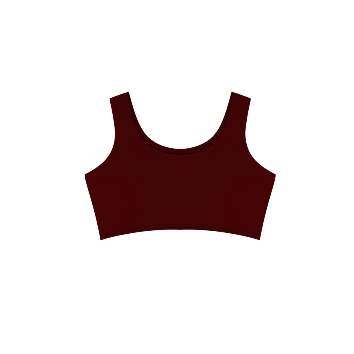 Bustiera din bumbac pentru dama, cu bretele groase, 46720, Bordo - poza 3