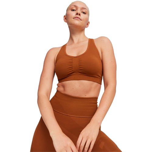 Bustiera femei Puma 4keeps Shapeluxe Seamless Bra Teak 52436181 - poza 1