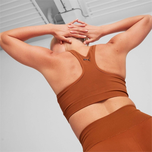Bustiera femei Puma 4keeps Shapeluxe Seamless Bra Teak 52436181 - poza 2