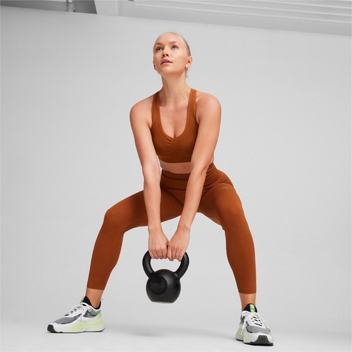 Bustiera femei Puma 4keeps Shapeluxe Seamless Bra Teak 52436181 - poza 3