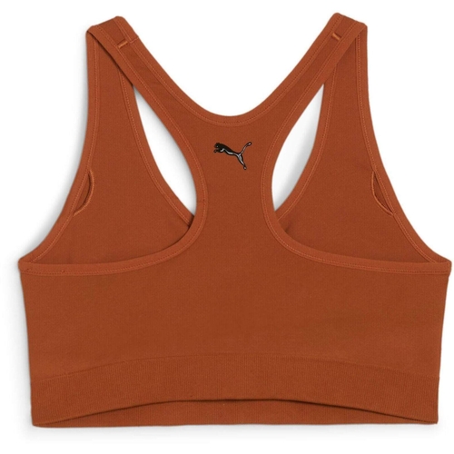 Bustiera femei Puma 4keeps Shapeluxe Seamless Bra Teak 52436181 - poza 4