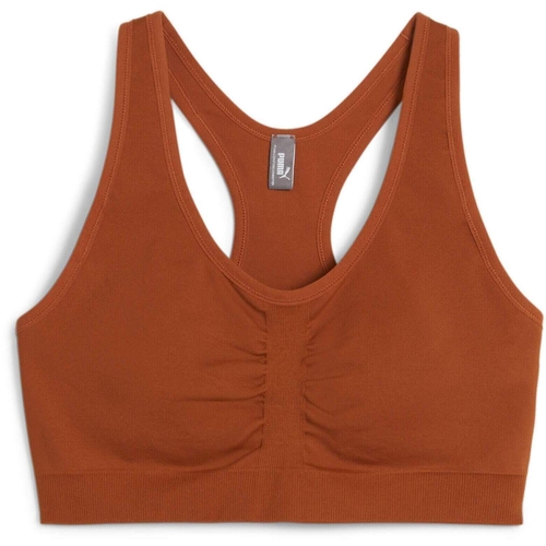 Bustiera femei Puma 4keeps Shapeluxe Seamless Bra Teak 52436181 - poza 5
