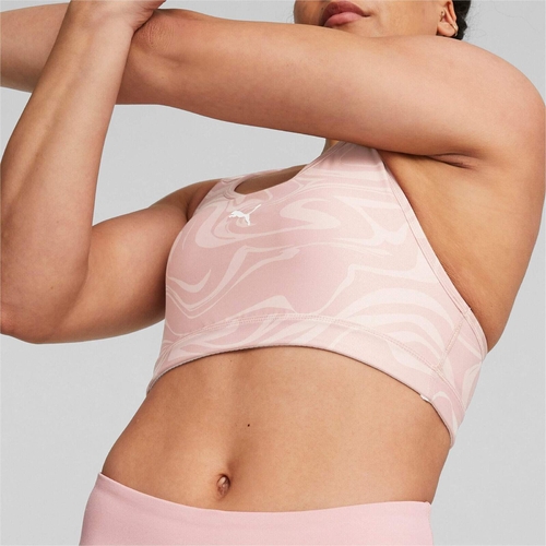 Bustiera femei Puma Mid Impact 4keeps Graphic Bra Pm Future 52441803 - poza 3