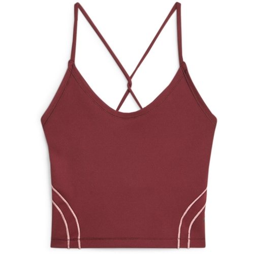Bustiera femei Puma Studio Ultrabare Crop Top Dark Jasper 52417522 - poza 3