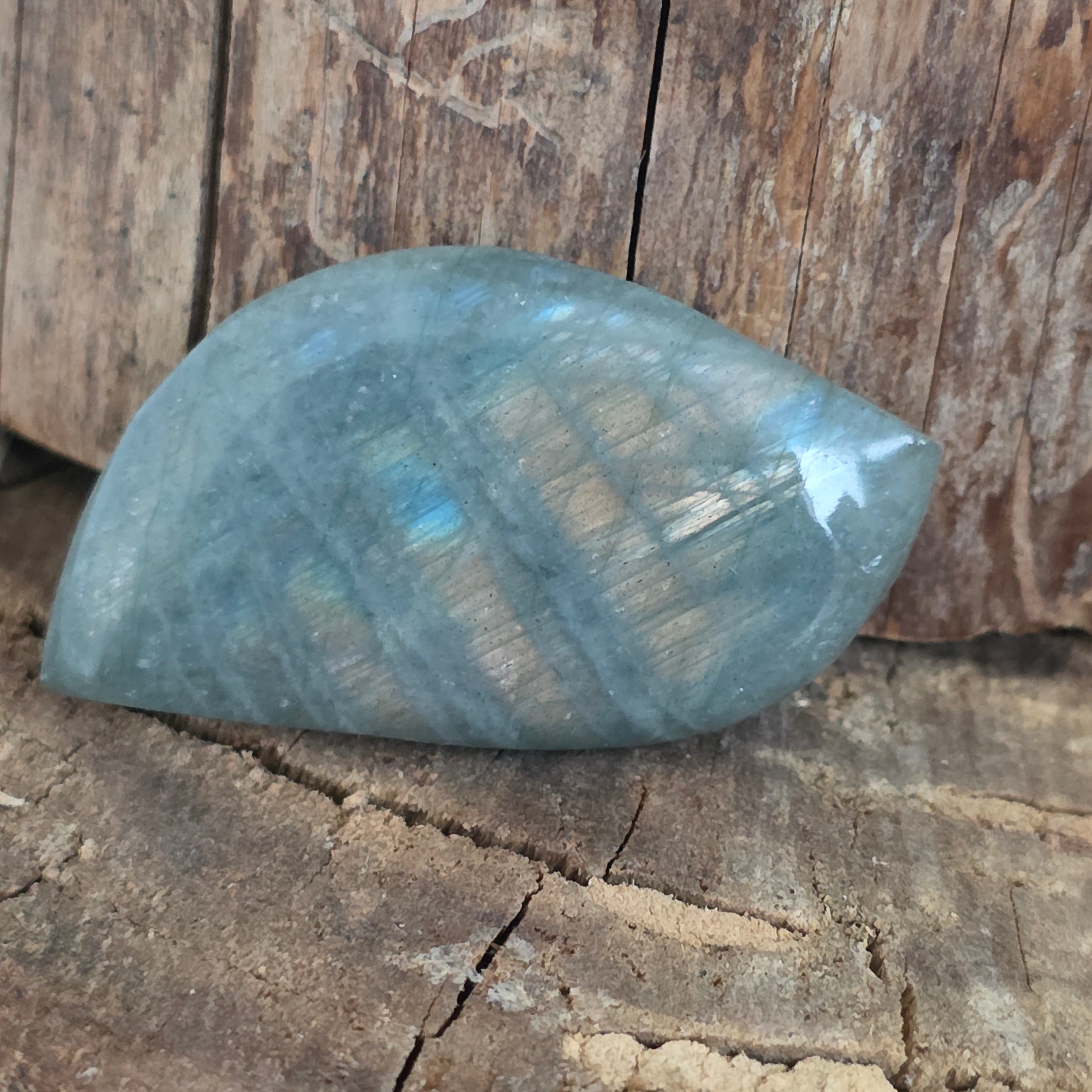 Cabochon labradorit rulat | Model 5