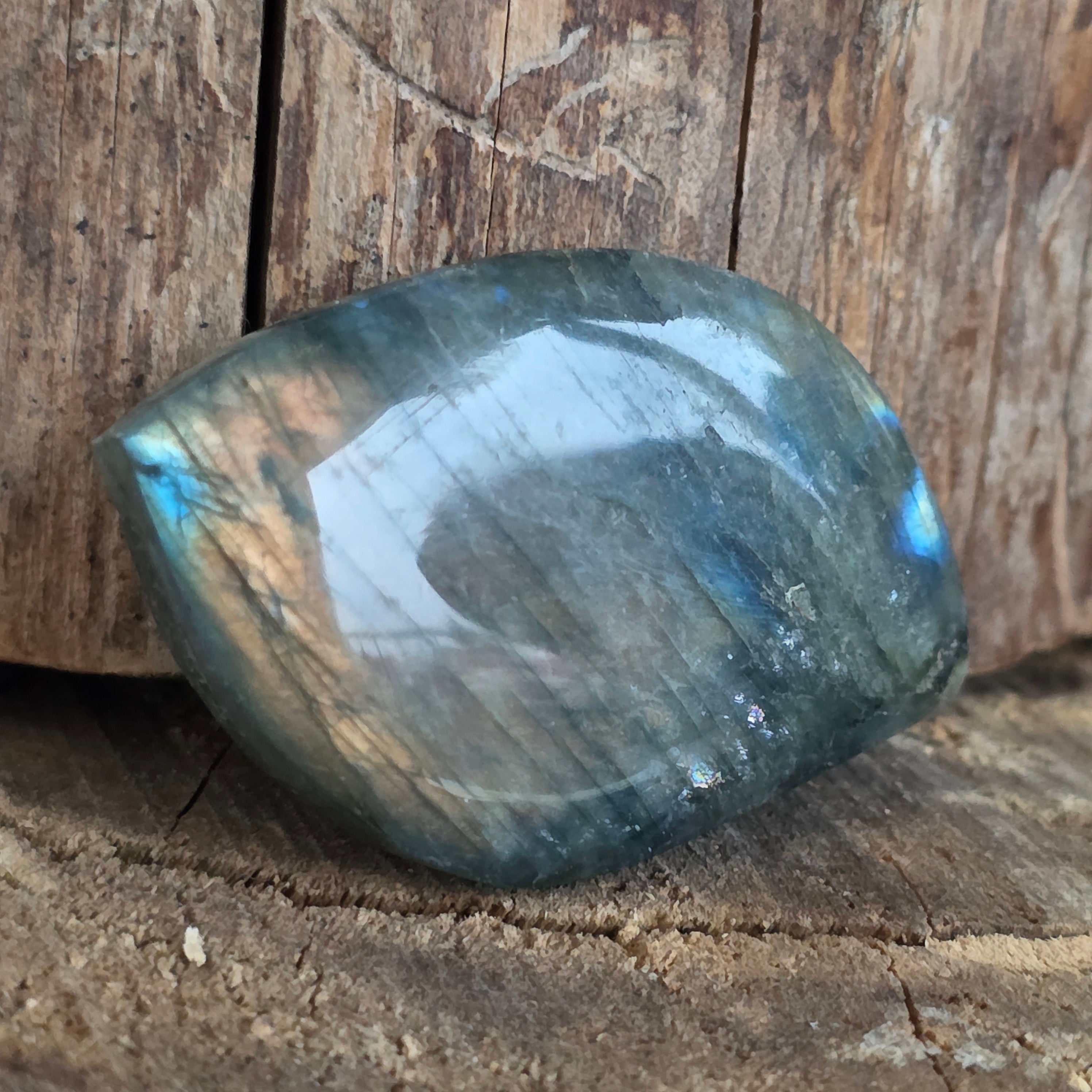 Cabochon labradorit rulat | Model 7