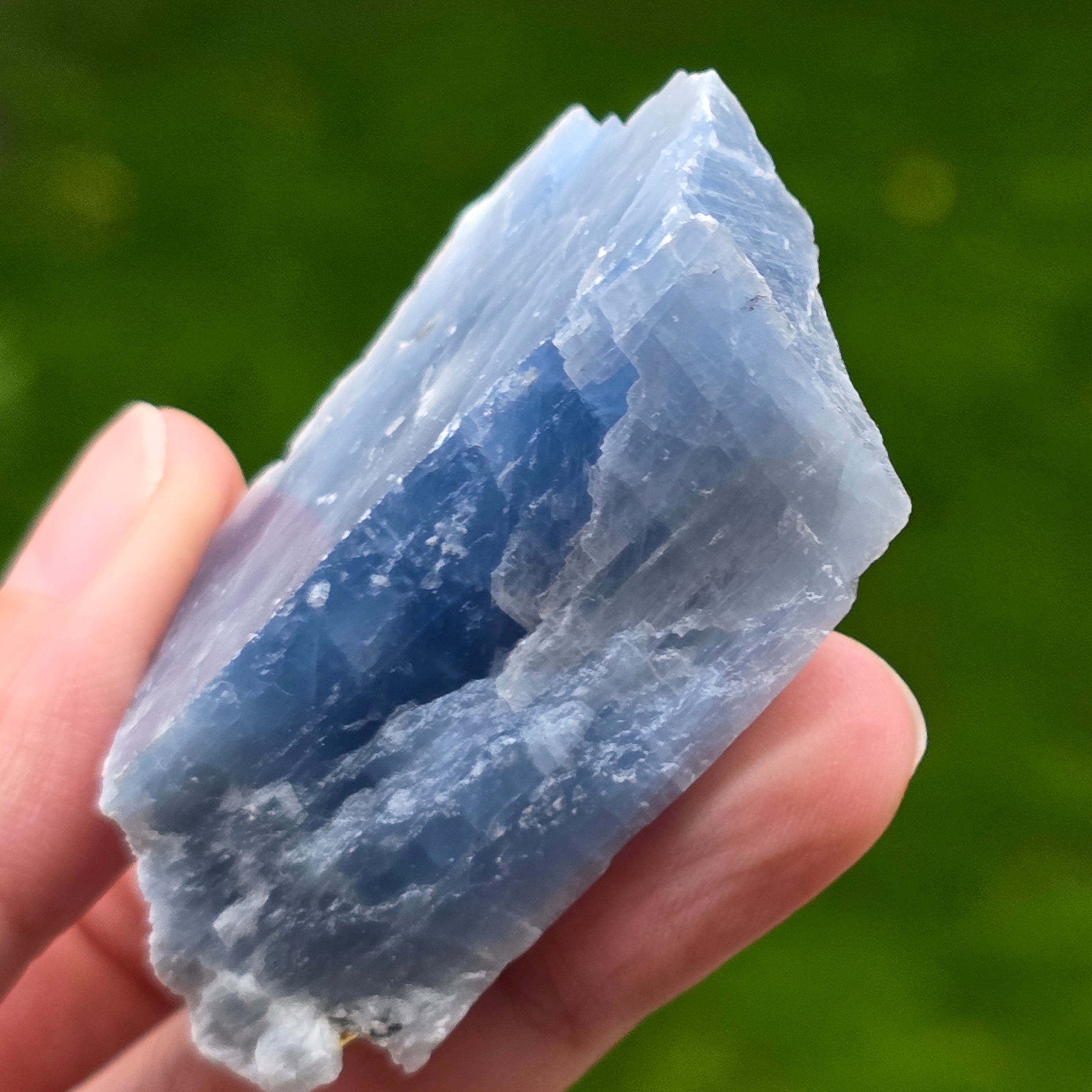 Calcit albastru piatra bruta din Namibia model 1