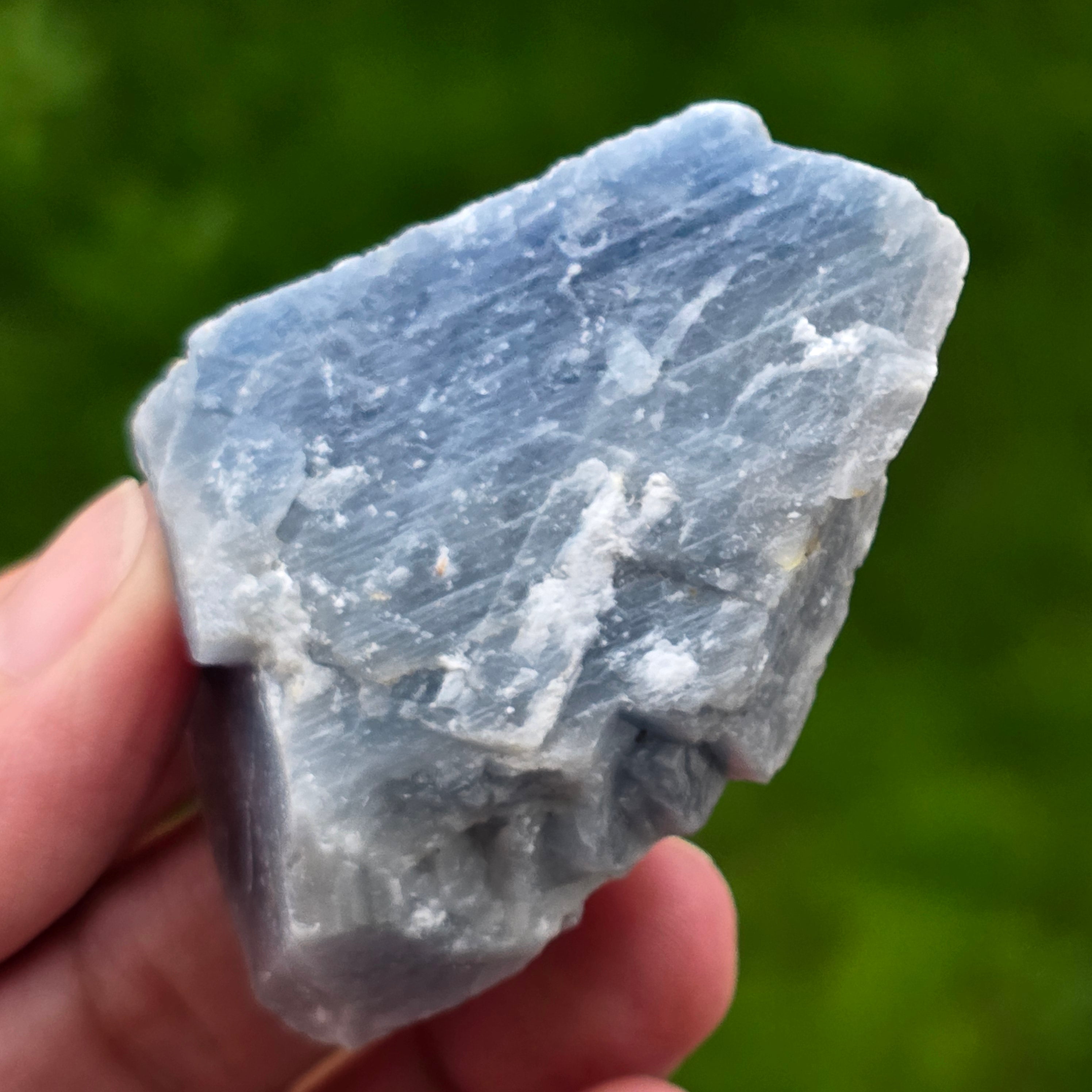 Calcit albastru piatra bruta din Namibia model 10