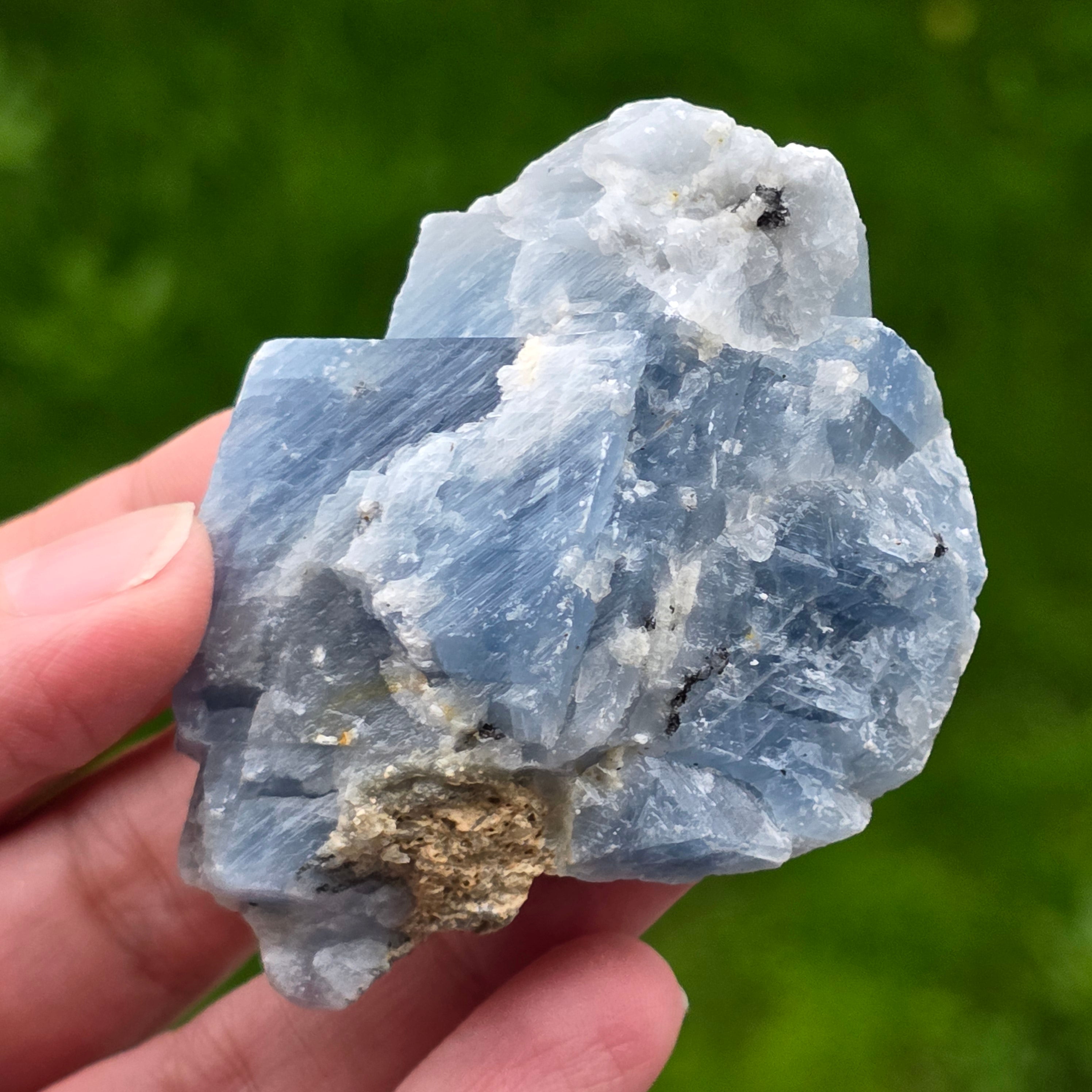 Calcit albastru piatra bruta din Namibia model 13