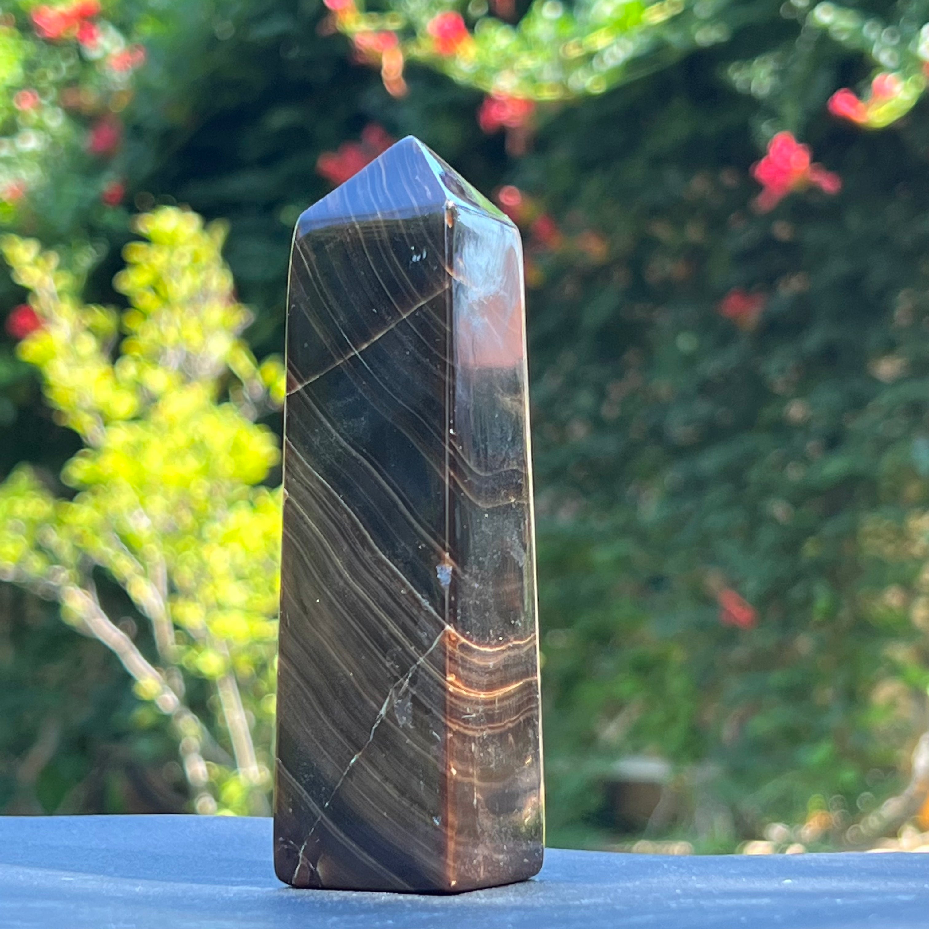 Calcit ciocolata turn/obelisc m2