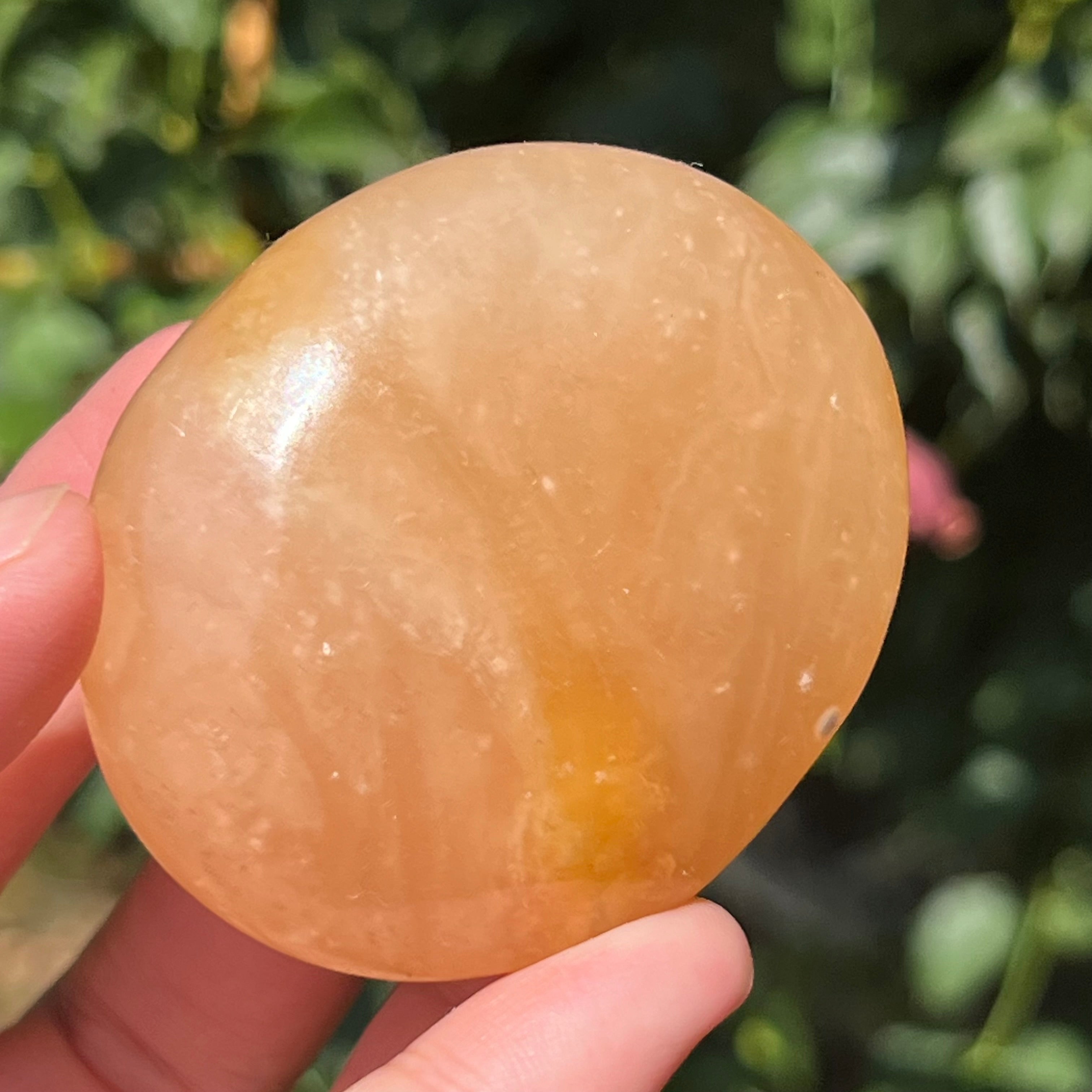 Calcit portocaliu palmstone model 7 (din Madagascar)