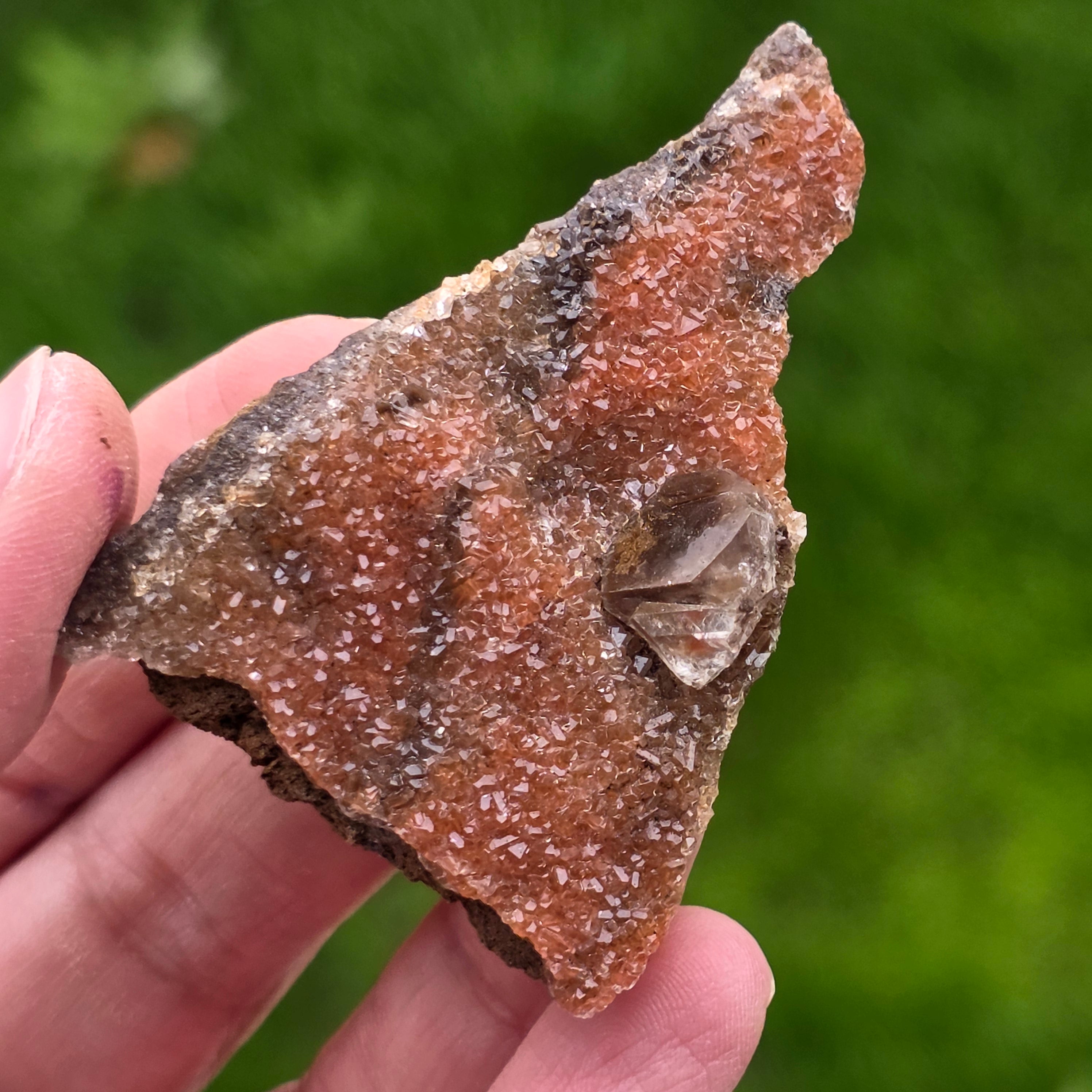Calcit roz Diamond – specimen mineral din Mexic | Model 9